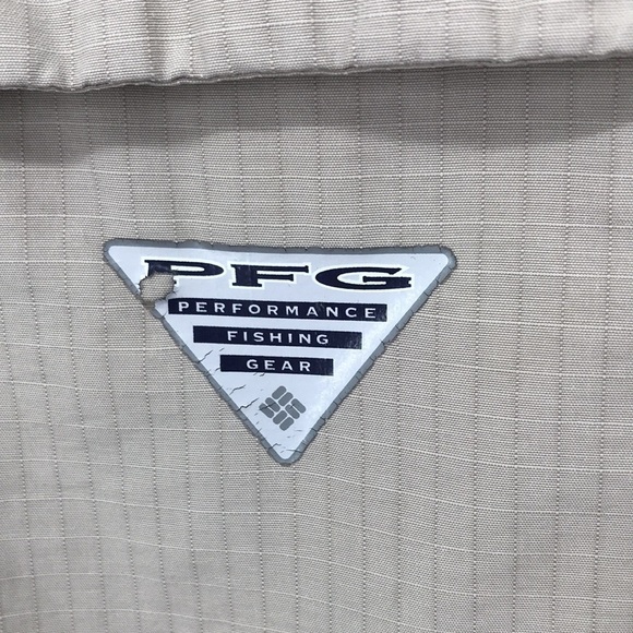 Columbia PFG Mens Size 36 Khaki Ripstop Flat Front Hiking Water Shorts - Picture 8 of 13